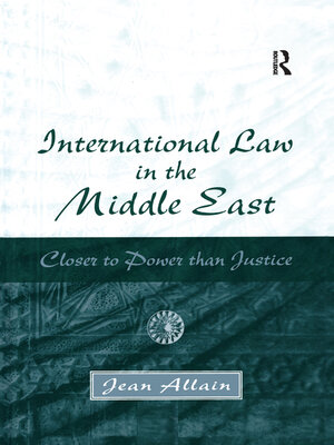 cover image of International Law in the Middle East
